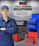 NNEMB Steel Rolling Tool Chest Cabinet-with Tubular Cam Locks-Lockable Castors-Pegboard-Red