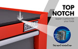 NNEMB Steel Rolling Tool Chest Cabinet-with Tubular Cam Locks-Lockable Castors-Pegboard-Red