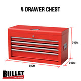 NNEMB Red 478 Piece Box Chest Cabinet Tool Kit Set