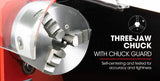 NNEMB 400W 7x12 Variable-Speed Mini Metal Lathe with Cutting Tool Set-Drill Chuck