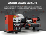 NNEMB 600W 7x14 Variable-Speed Mini Metal Lathe with LCD Screen