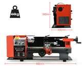 NNEMB 600W 7x14 Variable-Speed Mini Metal Lathe with LCD Screen