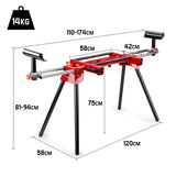 NNEMB Mitre Saw Stand Universal Adjustable Portable Drop Saw Bench Table