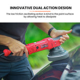 NNEMB Dual Action Electric Polisher-Variable Speed-Pad Kit-Carry Case