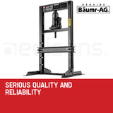 NNEMB 10 Tonne Hydraulic Shop Press Workshop Jack Bending Stand H-Frame