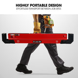 NNEMB 2 x Steel Sawhorses-Height Adjustable-1180kg Capacity-2x4 Support Arms