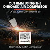 NNEMB CUT40 Mk III Portable 40A Plasma Cutter with Built-in Air Compressor
