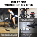NNEMB 15L 1200W Wet and Dry Vacuum Cleaner-with Blower-for Car-Workshop-Carpet
