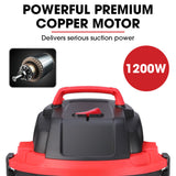 NNEMB 30L 1200W Wet and Dry Vacuum Cleaner-with Blower-for Car-Workshop-Carpet