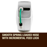 NNEMB 10M Retractable Garden Water Hose Reel Storage Spray Gun Rewind