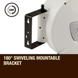 NNEMB 20M Retractable Garden Water Hose Reel Storage Spray Gun Rewind