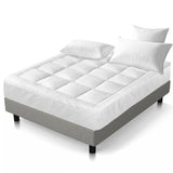 NNEDSZ King Single Mattress Topper Bamboo Fibre Pillowtop Protector