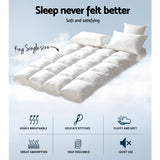 NNEDSZ King Single Mattress Topper Bamboo Fibre Pillowtop Protector