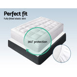 NNEDSZ King Single Mattress Topper Bamboo Fibre Pillowtop Protector