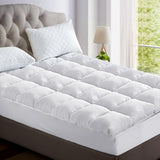 NNEDSZ King Single Mattress Topper Bamboo Fibre Pillowtop Protector