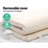 NNEDSZ Bedding 7 Zone Latex Mattress Topper Underlay 7.5cm Queen Mat Pad Cover