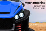 NNEMB Electric Ride On ATV Quad Bike Battery Powered-Black and Blue