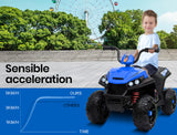 NNEMB Electric Ride On ATV Quad Bike Battery Powered-Black and Blue