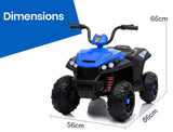 NNEMB Electric Ride On ATV Quad Bike Battery Powered-Black and Blue
