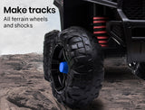 NNEMB Electric Ride On ATV Quad Bike Battery Powered-Black and Blue