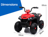 NNEMB Electric Ride On ATV Quad Bike Battery Powered-Red and Black