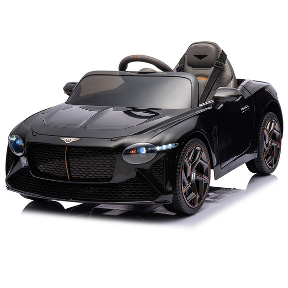 NNEMB Licensed Bentley Bacalar Electric Ride On Toy Car for Kids-with Parental Remote Control-Black