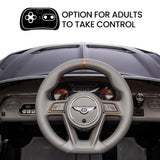 NNEMB Licensed Bentley Bacalar Electric Ride On Toy Car for Kids-with Parental Remote Control-Black