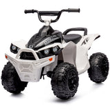 NNEMB Electric Ride On Quad Bike ATV Toy Car-White