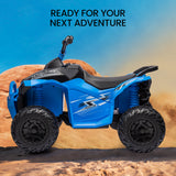 NNEMB Electric Ride On Quad Bike ATV Toy Car-Blue