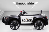 NNEMB Ride-On Car Mustang Style Patrol Electric Battery Powered Toy-Black/White