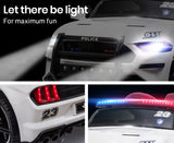 NNEMB Ride-On Car Mustang Style Patrol Electric Battery Powered Toy-Remote Control-White