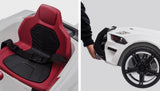 NNEMB Ride-On Car Mustang Style Patrol Electric Battery Powered Toy-Remote Control-White