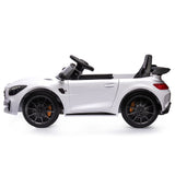 NNEMB Licensed Mercedes Benz AMG GTR Electric Ride On Toy Car for Kids-with Parental Remote Control-White