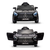 NNEMB Licensed Mercedes Benz AMG GTR Electric Ride On Toy Car for Kids-with Parental Remote Control-Black