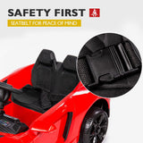 NNEMB Lamborghini Inspired Ride-On Car-Remote Control-Battery Charger-Red
