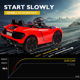 NNEMB Lamborghini Inspired Ride-On Car-Remote Control-Battery Charger-Red