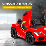 NNEMB Lamborghini Inspired Ride-On Car-Remote Control-Battery Charger-Red