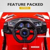 NNEMB Lamborghini Inspired Ride-On Car-Remote Control-Battery Charger-Red