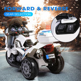 NNEMB Electric Ride-On Patrol Motorbike Battery Police Toy Bike
