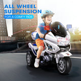 NNEMB Electric Ride-On Patrol Motorbike Battery Police Toy Bike