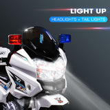 NNEMB Electric Ride-On Patrol Motorbike Battery Police Toy Bike