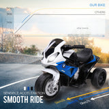 NNEMB Licensed BMW S1000RR Ride On Motorbike with Battery and Charger-Blue