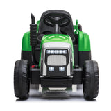NNEMB Electric Battery Operated Ride On Tractor Toy-Remote Control-Green and Yellow
