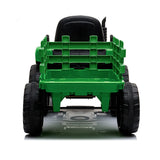 NNEMB Electric Battery Operated Ride On Tractor Toy-Remote Control-Green and Yellow
