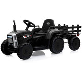 NNEMB Electric Battery Operated Ride On Tractor Toy-Remote Control-Black