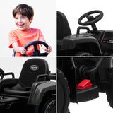 NNEMB Electric Battery Operated Ride On Tractor Toy-Remote Control-Black