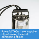 NNEDPE HydroActive Submersible Dirty Water Pump - 1100W