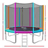 NNEDSZ Trampoline Round Trampolines Kids Safety Net Enclosure Pad Outdoor Gift Multi-coloured