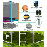 NNEDSZ Trampoline Round Trampolines Kids Safety Net Enclosure Pad Outdoor Gift Multi-coloured