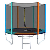 NNEDSZ Trampoline Round Trampolines Kids Safety Net Enclosure Pad Outdoor Gift Multi-coloured